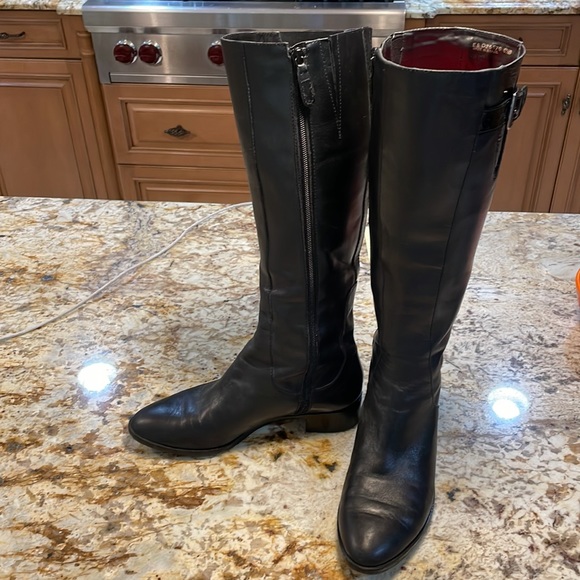 Cole Haan LIKE NEW black leather boots. Only worn once! A stunning boot! - Picture 3 of 6